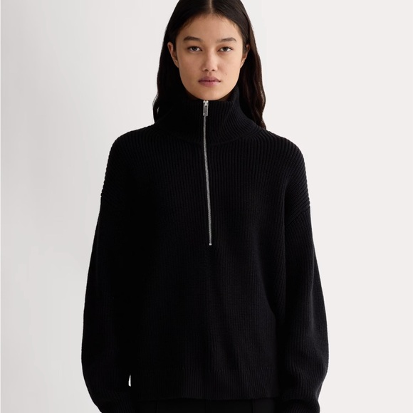 Everlane The Half-Zip in Everyday Cotton - Picture 1 of 5